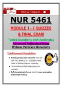 NUR 5461 Modules 1&ndash;7 Quizzes & Final Exam &ndash; Advanced Pathophysiology &ndash; &lpar;2026&sol;2027&rpar; Actual Questions & Answers &lpar;WPU&rpar; &vert; Updated PDF