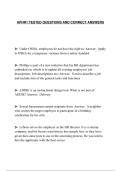 APHR1 TESTED QUESTIONS AND CORRECT ANSWERS