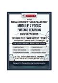 NURS 231 Module 7 Exam Prep &vert; Pathophysiology &vert; Portage Learning &vert; 2026&sol;2027