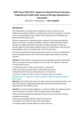 RADT Exam 2026&sol;2027 &ndash; Registered Alcohol & Drug Technician &vert; Comprehensive Study Guide &vert; 100 Practice Questions with Verified Answers