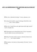 APHY 102 COMPREHENSIVE TEST QUESTIONS AND SOLUTIONS SET&NewLine;TWO
