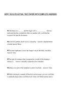 APHY 102 ELITE ACTUAL TEST PAPER WITH COMPLETE ANSWERS