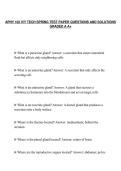APHY 102 IVY TECH SPRING TEST PAPER QUESTIONS AND SOLUTIONS&NewLine;GRADED A A&plus;