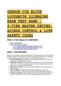 S-Tier Oregon CCB Locksmith Licensing Exam Test Bank &vert; Master Keying&comma; NFPA 80 & OSDP Integration &lpar;Verified 2026&sol;2027&rpar;