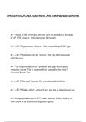 API 570 FINAL PAPER QUESTIONS AND COMPLETE SOLUTIONS