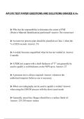 API 570 TEST PAPER QUESTIONS AND SOLUTIONS GRADED A A&plus;