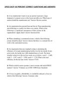 APICS CSCP 100 PERCENT CORRECT QUESTIONS AND ANSWERS