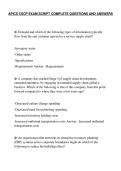 APICS CSCP EXAM SCRIPT COMPLETE QUESTIONS AND ANSWERS