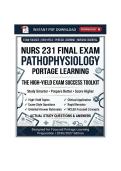 NURS 231 Module 1&comma; 2&comma; 3&comma; 4&comma; 5 & final Exam Prep &vert; Pathophysiology &vert; Portage Learning &vert; 2026&sol;2027