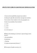APM PFQ TESTS COMPLETE QUESTIONS AND VERIFIED SOLUTIONS
