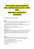 NR 547 Mental Health Nursing Midterm 2026 &lpar;PDF&rpar; &vert; Comprehensive Exam Review &vert; Questions & Answers