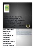 Exploring Medical Language&colon; A Student-Directed Approach &lpar;Chapter 1&rpar; Complete Questions And Answers A&plus; Verified 100&percnt; Correct Latest Update 2025&sol;2026 Guaranteed Pass Exam