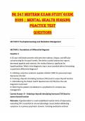 NR 547 Midterm Exam Study Guide 2026 &lpar;PDF&rpar; &vert; Mental Health Nursing Practice Test Questions