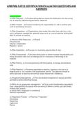 APM PMQ RATED CERTIFICATION EVALUATION QUESTIONS AND&NewLine;ANSWERS