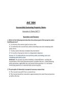 AIC 304 Successfully Evaluating Property Claims&vert; Associate in Claims &lpar;AIC&trade;&rpar; Questions and Answers