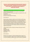 RELATIVITY CERTIFIED ADMINISTRATOR EXAM 2026&sol;2027 COMPLETE &NewLine;QUESTIONS AND CORRECT ANSWERS WITH DETAILED RATIONALES &NewLine;&vert;LATEST UPDATE&vert; RCA EXAM PREP ALREADY GRADED A&plus;&vert; &vert;BRAND NEW VERSION&excl;&excl; 