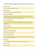 DAANCE module 3 Questions with Correct Answers &lpar;Grade A&plus;&rpar;
