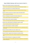 Daance Module 4 Questions with Correct Answers &lpar;Grade A&plus;&rpar;