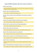 Daance Module 5 Questions with Correct Answers &lpar;Grade A&plus;&rpar;