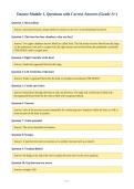 Daance Module 1&comma; Questions with Correct Answers &lpar;Grade A&plus;&rpar;