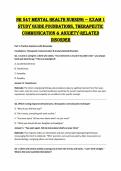 Title&colon; NR 547 Mental Health Nursing Midterm Exam Bundle 2026 &vert; Study Guides&comma; Practice Questions & Answers