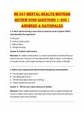 NR 547 Differential Diagnosis in Psychiatric-Mental Health Midterm Exam 2026 &lpar;PDF&rpar; &vert; Questions & Answers