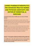 LEHNES PHARMACOTHERAPEUTICS &NewLine;FOR ADVANCED PRACTICE NURSES &NewLine;AND PHYSICIAN ASSISTANTS 2ND &NewLine;EDITION BY ROSENTHAL & &NewLine;BURCHUM 