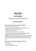 WGU D281 Linux Foundations Objective Assessment &lpar;OA&rpar;&mdash; LPI Linux Essentials Questions and Answers