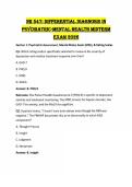 NR 547 Mental Health Midterm Review 2026 &lpar;PDF&rpar; &vert; Questions 1&ndash;200 &vert; Answers & Rationales