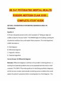 NR 547 Differential Diagnosis in Psychiatric-Mental Health Across the Lifespan &lpar;PDF&rpar; &vert; 2026 Study Guide & Practice Exam