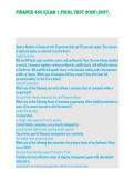 Finance 450 Exam 1&period;Final Test 20262027&period;&NewLine;&NewLine;&NewLine;