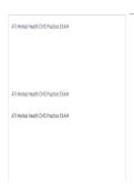 ATI Mental Health CMS EXAM-