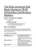 2026&sol;2027 S-Tier Montana TR-35 School Bus Certification Test Bank &vert; Elite Q&A&comma; MCA Statutes & OPI Protocol Mastery
