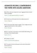 ADVANCED RIGGING COMPREHENSIVE&NewLine;TEST PAPER WITH SOLVED QUESTIONS