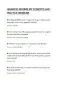 ADVANCED RIGGING KEY CONCEPTS AND&NewLine;PRACTICE QUESTIONS