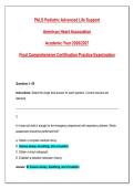 PALS Pediatric Advanced Life Support Exam 2026&sol;2027 &vert; 200 Practice Questions with Answers & Detailed Rationales &vert; AHA