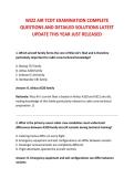 WIZZ AIR TCDT EXAMINATION COMPLETE &NewLine;QUESTIONS AND DETAILED SOLUTIONS LATEST &NewLine;UPDATE THIS YEAR JUST RELEASED