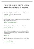 ADVANCED RIGGING UPDATED ACTUAL&NewLine;QUESTIONS AND CORRECT ANSWERS