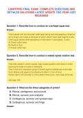 CANFITPRO FINAL EXAM - COMPLETE QUESTIONS AND&NewLine;DETAILED SOLUTIONS LATEST UPDATE THIS YEAR JUST&NewLine;RELEASED