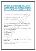 Test Bank for Microbiology with Diseases by Body System &lpar;5th Edition&rpar; by Robert W&period; Bauman &ndash; All Chapters 1-26 &lpar;Latest Guide&rpar;