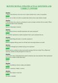 BGP PSYCH FINAL UPDATED ACTUAL QUESTIONS AND&NewLine;CORRECT ANSWERS