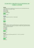 CM 2105 TEST 1 UPDATED ACTUAL QUESTIONS AND&NewLine;CORRECT ANSWERS
