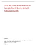 ANPH 1002 Final Actual Exam Prep Q&As &vert; Newest Updated 200 Question Bank with Rationales &vert; Graded A&plus;&NewLine;&NewLine;