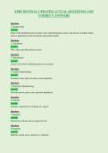 EPID 309 FINAL UPDATED ACTUAL QUESTIONS AND&NewLine;CORRECT ANSWERS