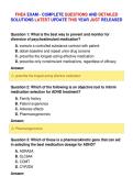 FHEA EXAM - COMPLETE QUESTIONS AND DETAILED&NewLine;SOLUTIONS LATEST UPDATE THIS YEAR JUST RELEASED