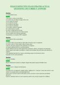 POLICE DETECTIVE EXAM UPDATED ACTUAL&NewLine;QUESTIONS AND CORRECT ANSWERS