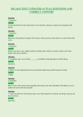 NSG 6612 TEST 1 UPDATED ACTUAL QUESTIONS AND&NewLine;CORRECT ANSWERS