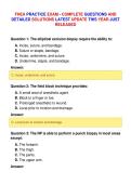 FHEA PRACTICE EXAM - COMPLETE QUESTIONS AND&NewLine;DETAILED SOLUTIONS LATEST UPDATE THIS YEAR JUST&NewLine;RELEASED