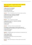 HNF 444 EXAM 1 &NewLine;VERIFIED STUDY GUIDE&comma; &NewLine;Exams of Social Sciences