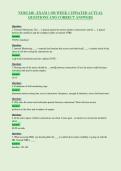 NURS 248 - EXAM 1 OB WEEK 1 UPDATED ACTUAL&NewLine;QUESTIONS AND CORRECT ANSWERS